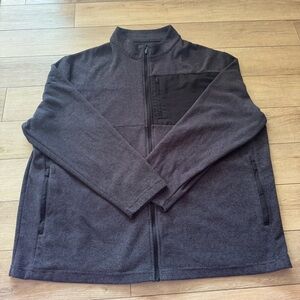 Hogan Brown Textured Full-Zip Jacket